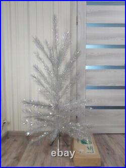 CHRISTMAS. SILVER FIR-TREE. Vintage Artificial Aluminum. CHRISTMAS TREE USSR