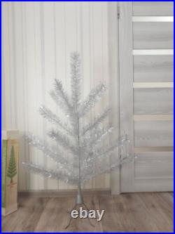 CHRISTMAS. SILVER FIR-TREE. Vintage Artificial Aluminum. CHRISTMAS TREE USSR