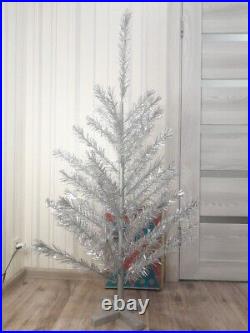 CHRISTMAS. SILVER FIR-TREE. Vintage Artificial Aluminum. CHRISTMAS TREE USSR