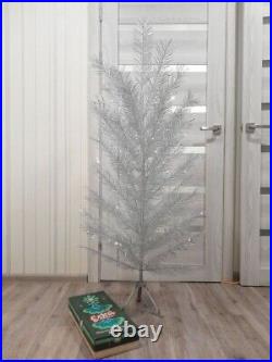 CHRISTMAS. SILVER FIR-TREE. Vintage Artificial Aluminum. CHRISTMAS TREE USSR