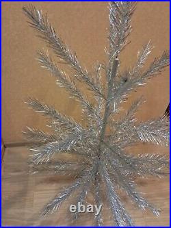 CHRISTMAS. SILVER FIR-TREE. Vintage Artificial Aluminum. CHRISTMAS TREE USSR