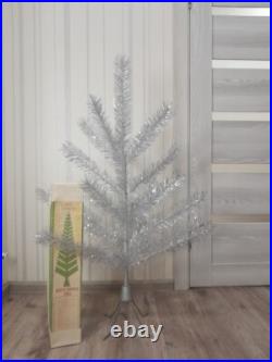 CHRISTMAS. SILVER FIR-TREE. Vintage Artificial Aluminum. CHRISTMAS TREE USSR