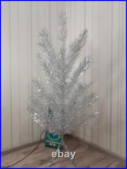 CHRISTMAS. SILVER FIR-TREE. Vintage Artificial Aluminum. CHRISTMAS TREE USSR