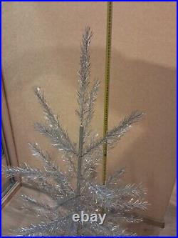 CHRISTMAS. SILVER FIR-TREE. Vintage Artificial Aluminum. CHRISTMAS TREE USSR