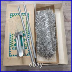 CHRISTMAS. SILVER FIR-TREE. Vintage Artificial Aluminum. CHRISTMAS TREE USSR