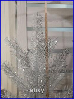 CHRISTMAS. SILVER FIR-TREE. Vintage Artificial Aluminum. CHRISTMAS TREE USSR