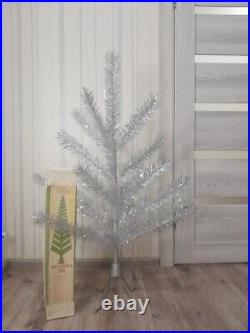 CHRISTMAS. SILVER FIR-TREE. Vintage Artificial Aluminum. CHRISTMAS TREE USSR