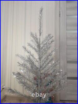 CHRISTMAS. SILVER FIR-TREE. Vintage Artificial Aluminum. CHRISTMAS TREE USSR