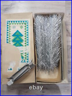 CHRISTMAS. SILVER FIR-TREE. Vintage Artificial Aluminum. CHRISTMAS TREE USSR