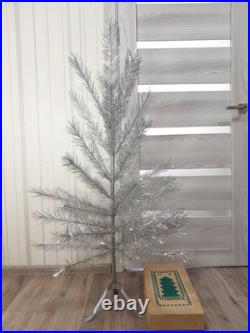 CHRISTMAS. SILVER FIR-TREE. Vintage Artificial Aluminum. CHRISTMAS TREE USSR
