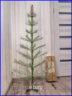 CHRISTMAS. SILVER FIR-TREE. Vintage Artificial Aluminum. CHRISTMAS TREE USSR