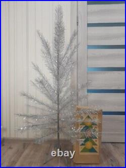 CHRISTMAS. SILVER FIR-TREE. Vintage Artificial Aluminum. CHRISTMAS TREE USSR