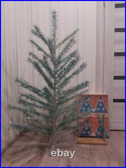 CHRISTMAS. SILVER FIR-TREE. Vintage Artificial Aluminum. CHRISTMAS TREE USSR