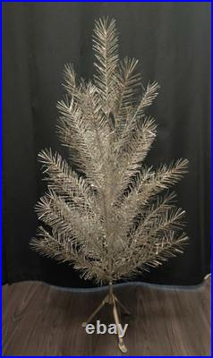 CHRISTMAS. SILVER FIR-TREE. Vintage Artificial Aluminum. CHRISTMAS TREE USSR 2