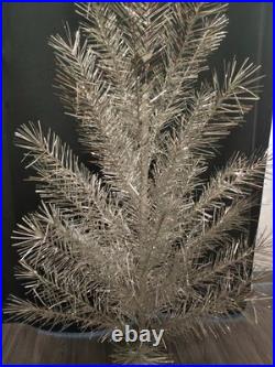 CHRISTMAS. SILVER FIR-TREE. Vintage Artificial Aluminum. CHRISTMAS TREE USSR 2