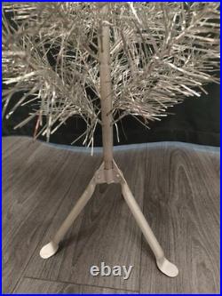 CHRISTMAS. SILVER FIR-TREE. Vintage Artificial Aluminum. CHRISTMAS TREE USSR 2