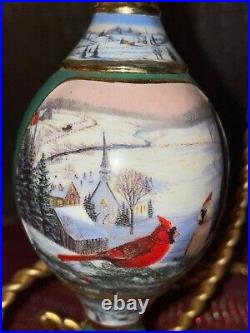 Cardinal Bird Ornaments Vintage Glass Porcelain Christmas Tree Decoration Qty 12