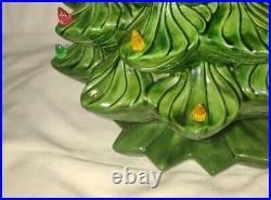 Ceramic Christmas Tree 1970s Atlantic Mold 20 Inch Vintage