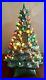 Ceramic Christmas Tree Holland Mold 20 With Base Light-Up Vintage 1970's