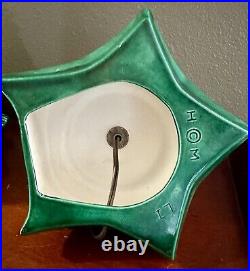 Ceramic Christmas Tree Holland Mold 20 With Base Light-Up Vintage 1970's