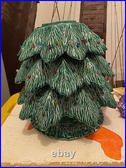 Ceramic Christmas Tree The Garevintage Looking 20 Inch High, Rare Find