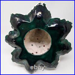 Ceramic Lighted Christmas Tree 2PC Tree & Base 16 Vintage