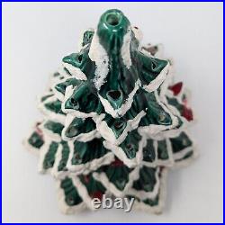 Ceramic Lighted Christmas Tree 2PC Tree & Base 16 Vintage