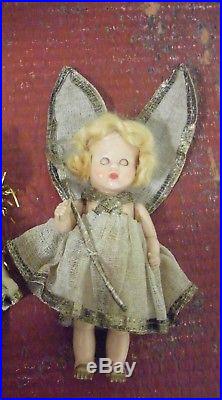 Charming Vintage Antique 50s Roddy fairy Doll Christmas Tree Fairy Angel Topper