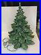 Choice Vintage 70's Green Ceramic Christmas Tree 23 Tall 3 sections Lights