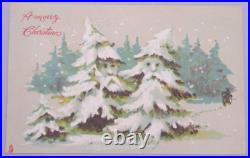 Christmas Fantasy Anthropomorphic Tree People Antique Vintage Postcard Tuck