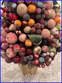 Christmas Sugar Fruit Tree Waterford Holiday Heirloom Georgian 30 Vtg