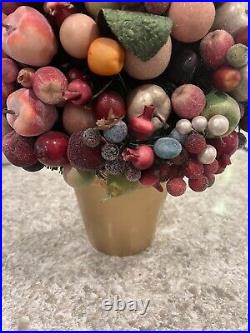 Christmas Sugar Fruit Tree Waterford Holiday Heirloom Georgian 30 Vtg