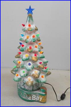 Christmas Tree By Mike Wayne Vintage Holiday Music Box Lighted Decanter Bottle