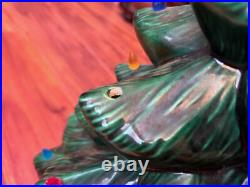 Christmas Tree Cramer Mold 21 Large Ceramic Tall Base 10.5 Base Vintage 1981