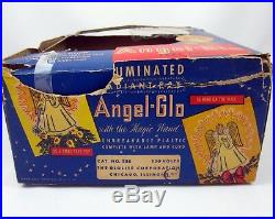 Christmas Tree Top Angel Glo Radiant Ray Glolite Vtg 1940s Illuminated Topper