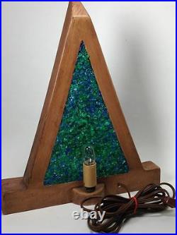 Christmas Vintage OMC Otagiri Ceramic Earthenware Tree Lamp 1968 Rare Mod