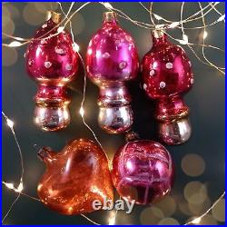 Christmas Xmas Glass Tree Toys Toy Set Decoration USSR Soviet Vintage 30 pcs