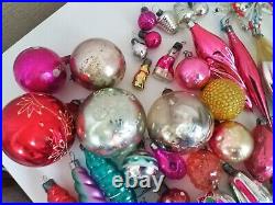 Christmas vintage tree 31.5 inch. Soviet ornaments decor USSR 60 toys, garland