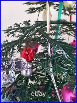Christmas vintage tree Soviet ornaments decoration USSR 60 toys