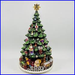 Christopher Radko Christmas Tree & Train Musical Cookie Jar 15th Anniversary VTG