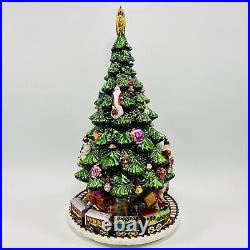 Christopher Radko Christmas Tree & Train Musical Cookie Jar 15th Anniversary VTG