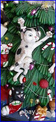 Comical Cats Christmas Tree Danbury Mint Gary Patterson 2001 Vintage