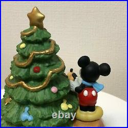 Disney Mickey Mouse Christmas Tree Ceramic Holiday Ornament Vintage