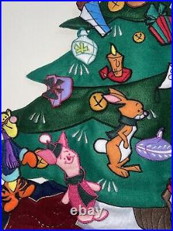 Disney Winnie The Pooh Vintage Felt Christmas Tree Advent Calendar