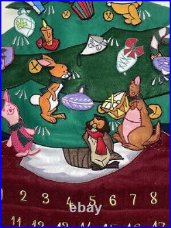 Disney Winnie The Pooh Vintage Felt Christmas Tree Advent Calendar