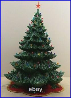 EXTRA LARGE 27 Original Vintage Ceramic Christmas Tree 3 Piece Nowell Mold