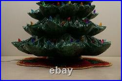 EXTRA LARGE 27 Original Vintage Ceramic Christmas Tree 3 Piece Nowell Mold