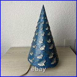 Econolite Motion Lamp Paper Christmas Tree Vintage 1952 Roto-Vue Works 10.5 MCM