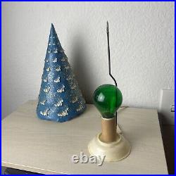 Econolite Motion Lamp Paper Christmas Tree Vintage 1952 Roto-Vue Works 10.5 MCM