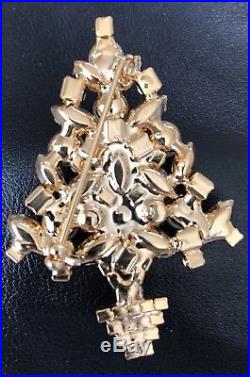 Eisenberg Ice New Old Stock Vintage Christmas Tree Pin Brooch